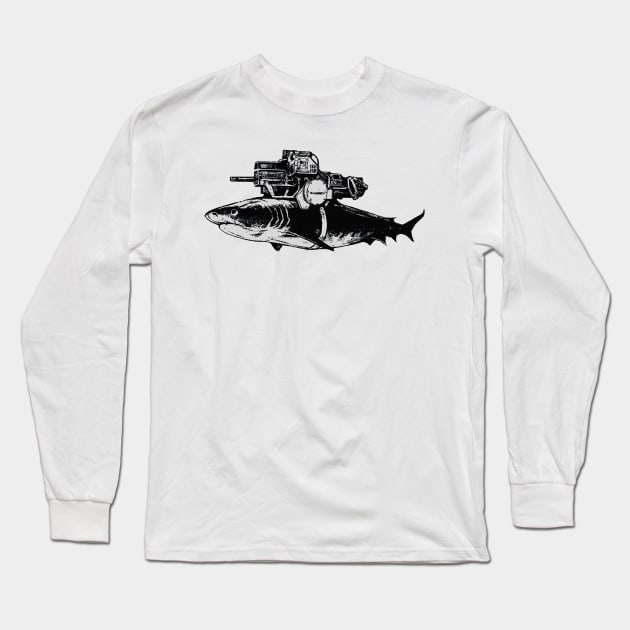 Shark Mech Long Sleeve T-Shirt by aaallsmiles